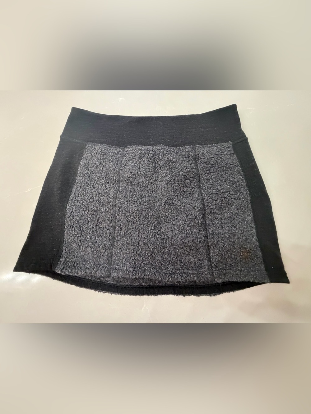 KUHL Mountain Maven Wool Blend Hiking Skirt Charcoal Gray Black, M